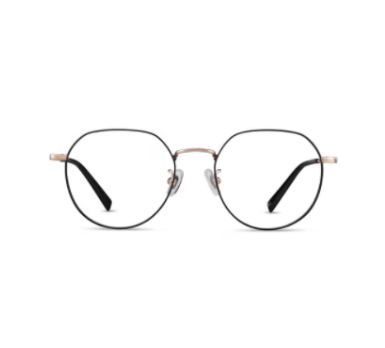 海伦凯勒（HELEN KELLER） 近视眼镜女金属圆框休闲简约眼镜框男配有度数镜片眼镜H23088 蔡司佳锐系列1.60镜片（2片）+镜框